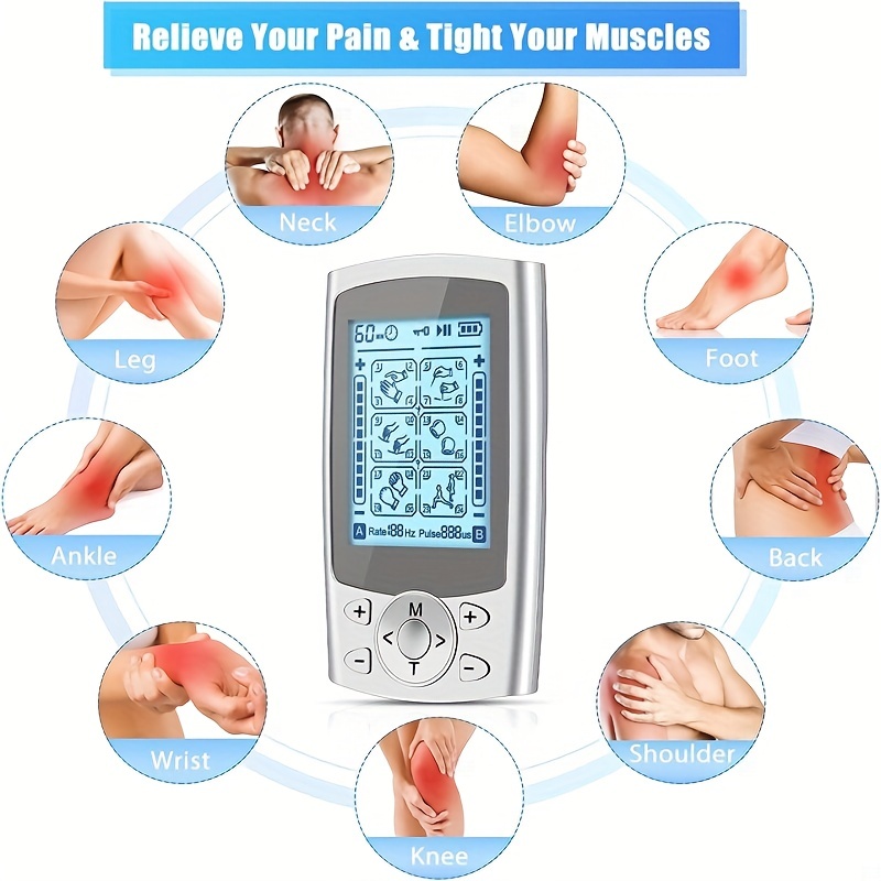 24 Mode Rechargeable Tens Unit Muscle Stimulator For Pain Relief And Muscle  Recovery - Temu Bulgaria