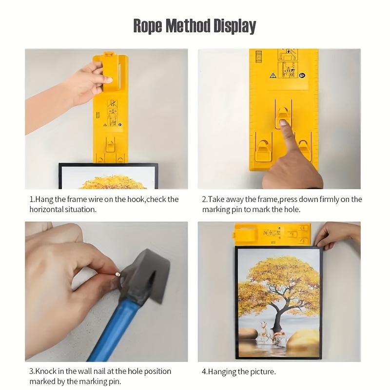 Portable Picture Frame Hanging Tool Perfect For Mirrors - Temu