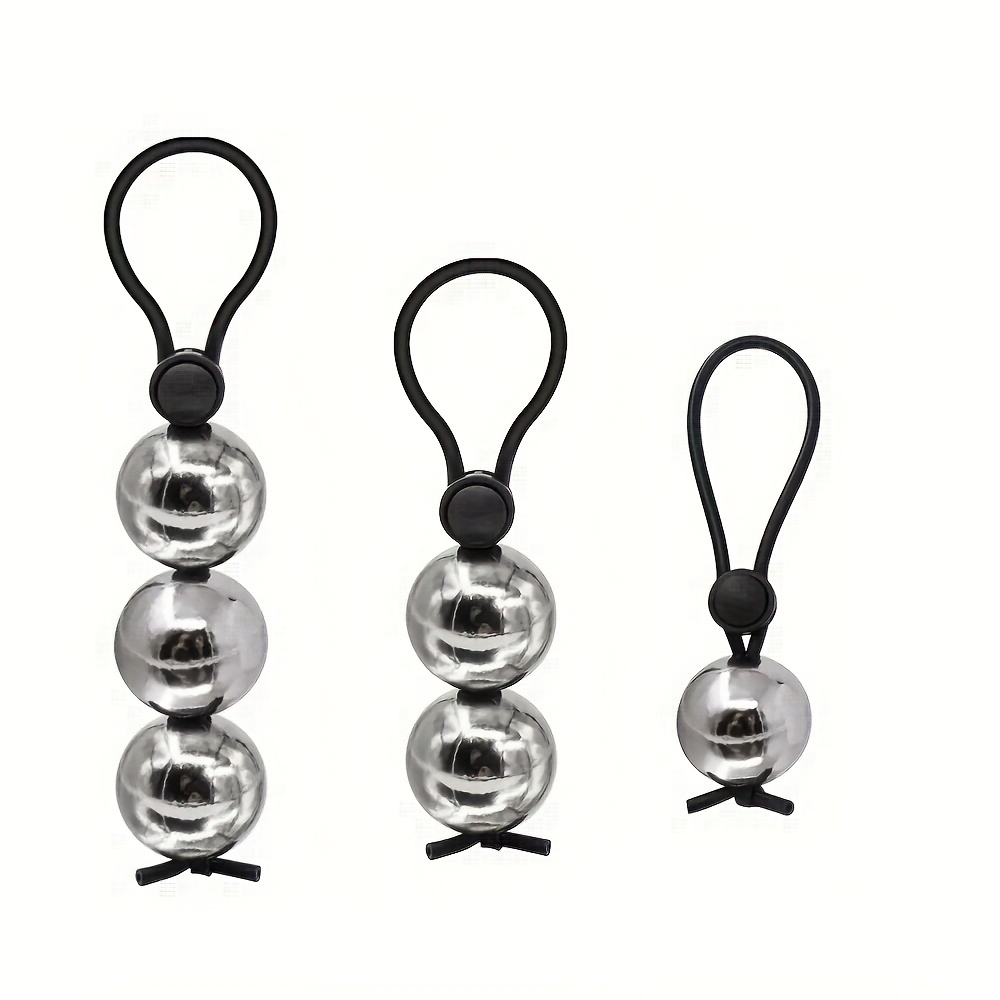 Metal Ball Pendant Cock Ring Penis Heavy Stretcher Penis Weight