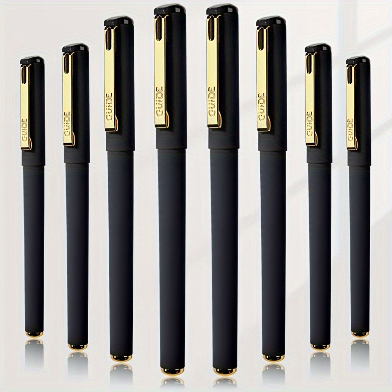 Black Gel Pens Fine Point Smooth Writing Pens Bulk, Soft Touch Aesthetic  Pens Cute School Supplies, 0.5mm Black Ink Pens for Journaling, Cute Office  Supplies Pens for Note Taking 5-Count 