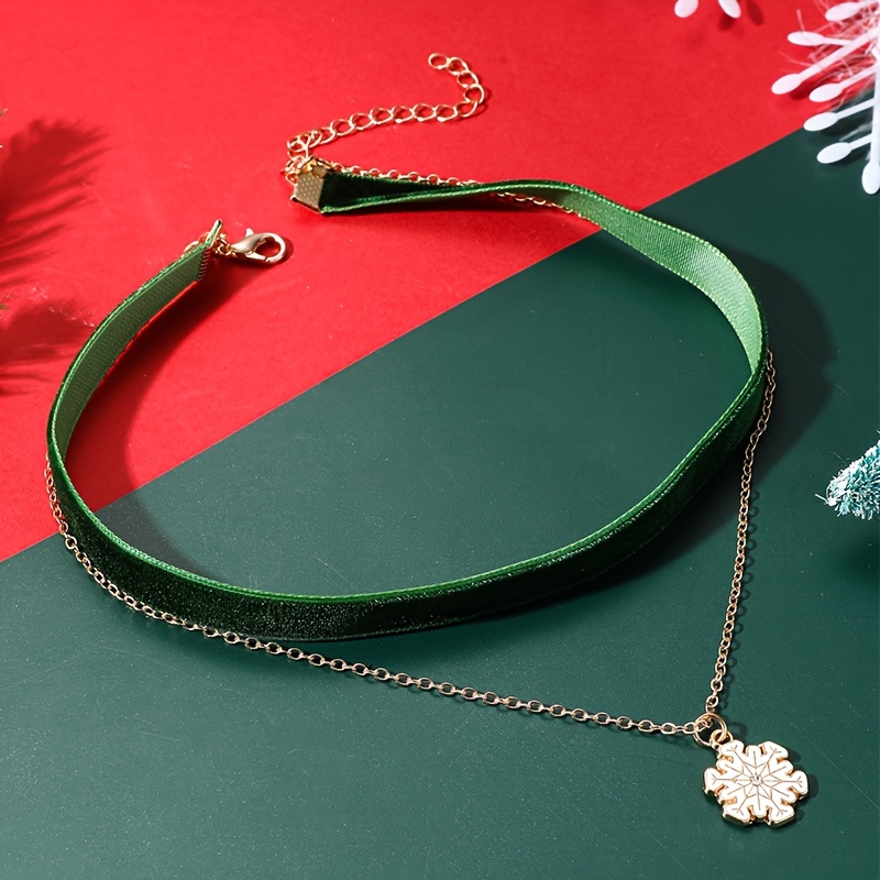 Snowflake on sale choker necklace