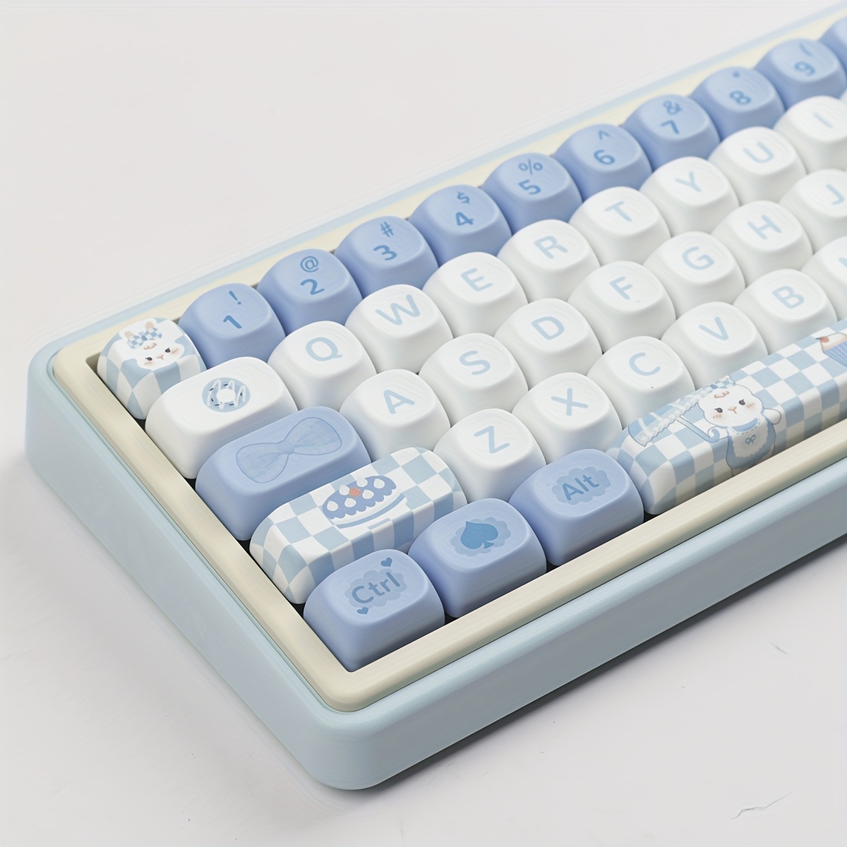 

Alice Rabbit Moa Height Keycap Cute Square Thermal Sublimation 68 75 98 S99 104