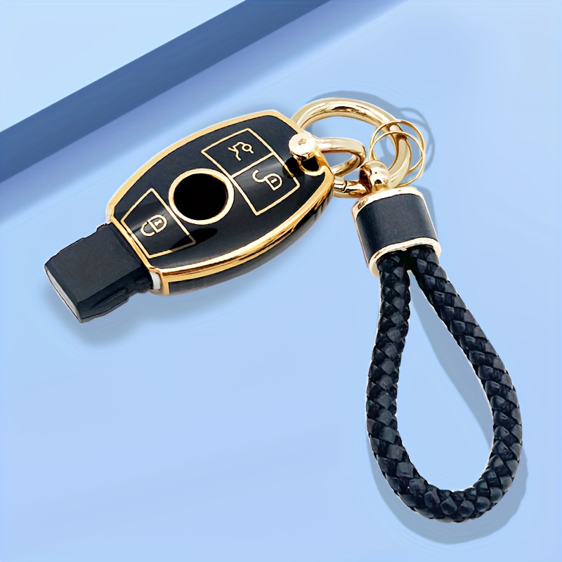 Promotional Gift Leather Metal Car Key Chain for Mercedes Benz Amg