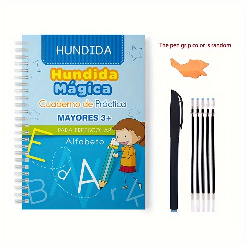 Spanish Version Montessori Children's Hard Pen Groove - Temu