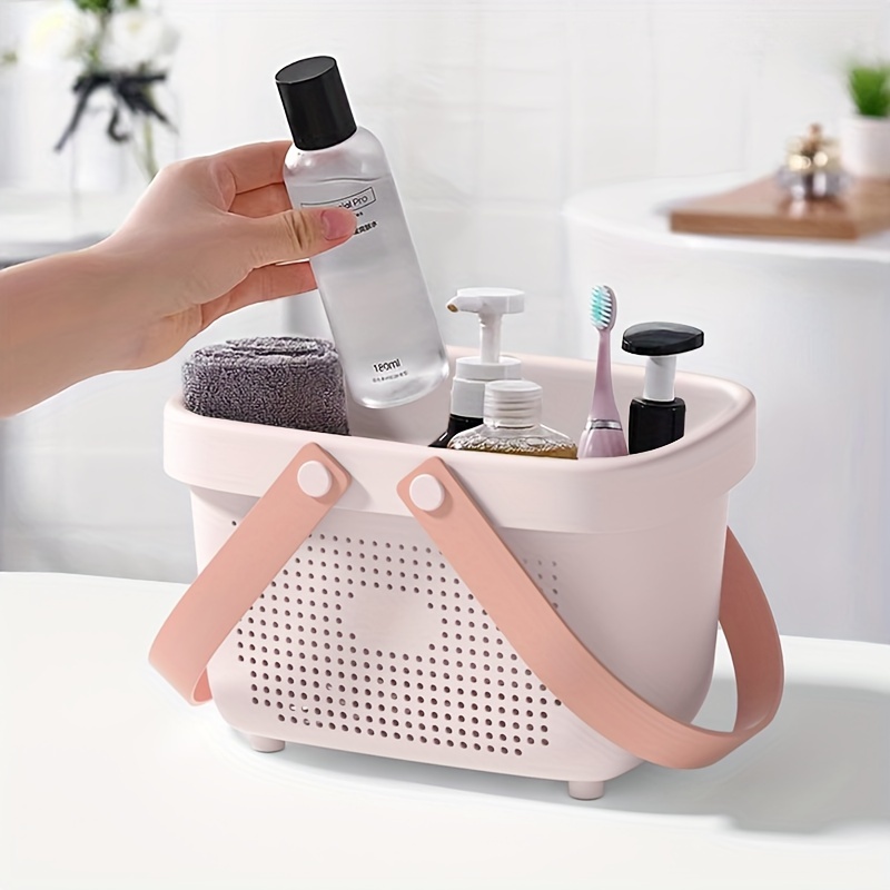 Reinforced Storage Basket Bathroom Toiletries Storage - Temu