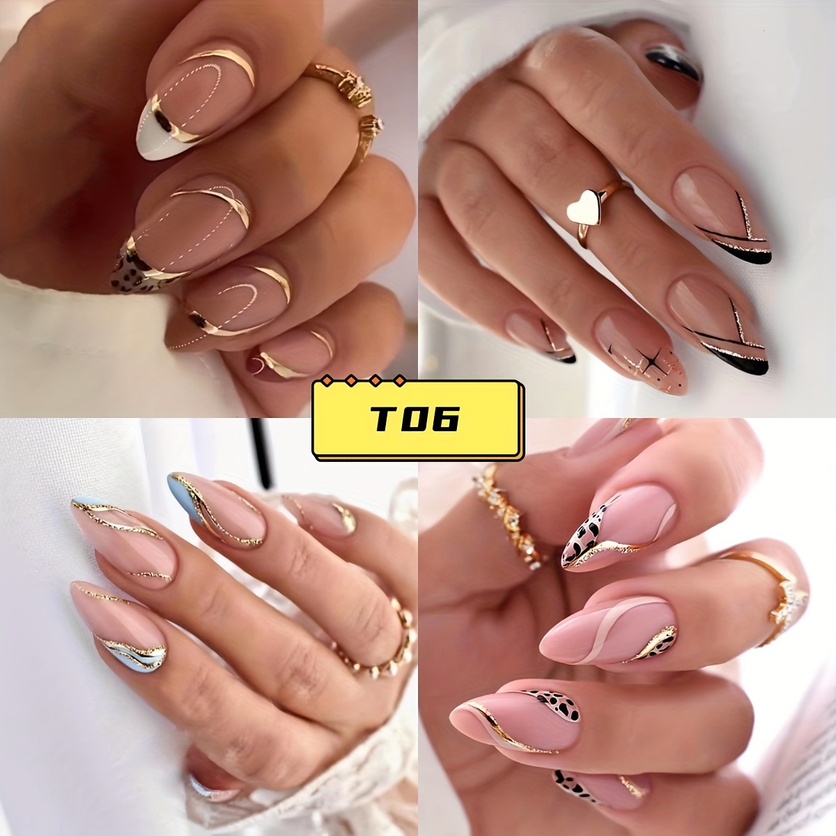 Matte Long Square Fake Nails, Colorful French Tip Press On Nails With Star  Design, Ombre Color Full Cover False Nails For Women Girls - Temu Cyprus