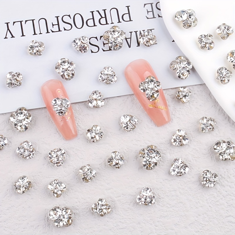 3d Luxury Nail Art Rhinestones Nail Diamonds Glass Crystal - Temu