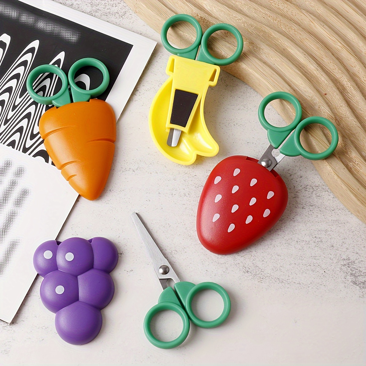 Creative Portable Cute Cartoon Scissors Children's Handicraft