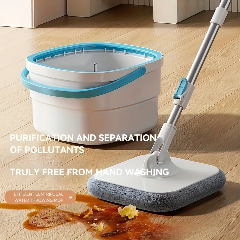 Rotating floor clearance mop