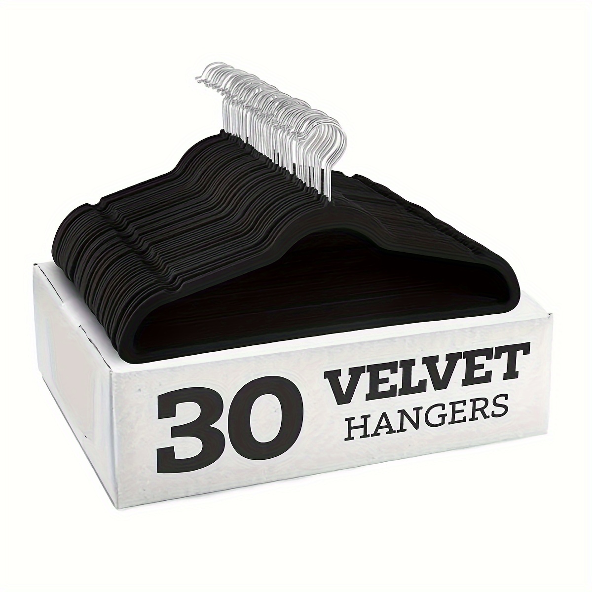 Basics Kids Velvet Hangers - 30 Pack, Beige