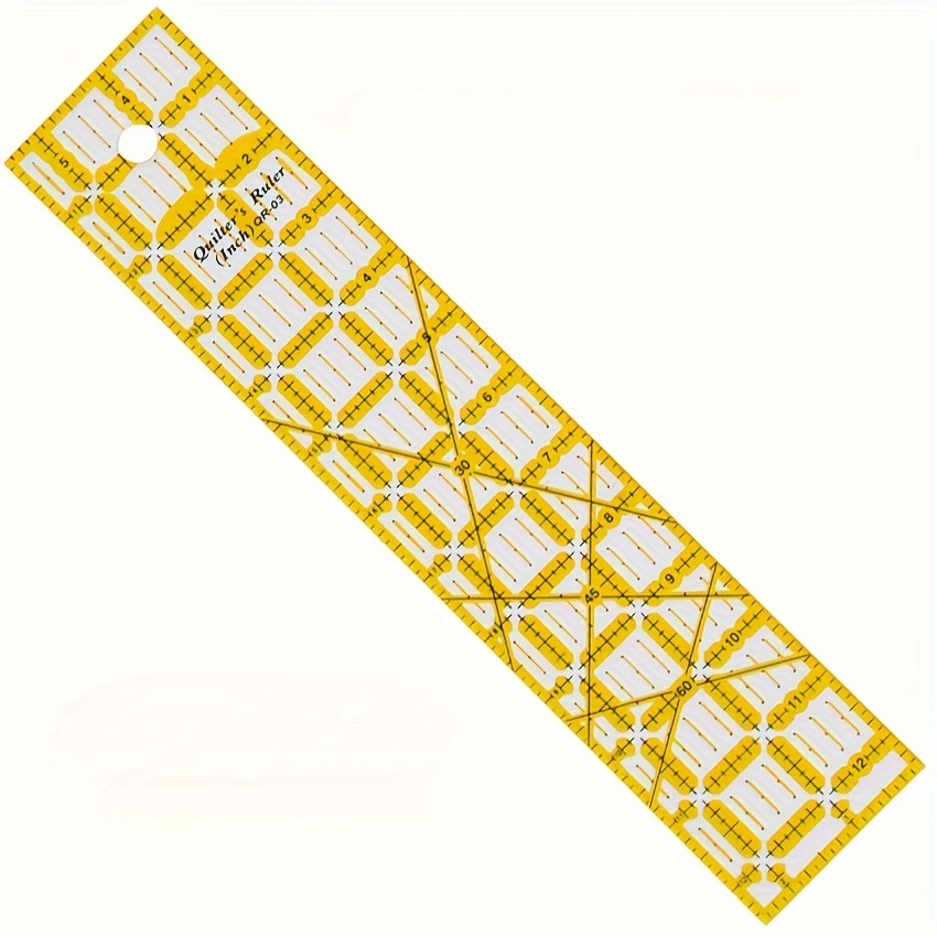 1pc Acrylic Quilting Ruler Cutting Cloth Sewing Ruler Non-slip Quilting  Template Size 7 X 7 Square Quilting Tools Sewing Accessories