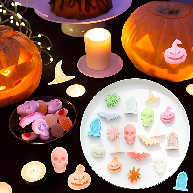 Halloween Silicone Chocolate Candy Mold Pumpkin Ghost Shape - Temu