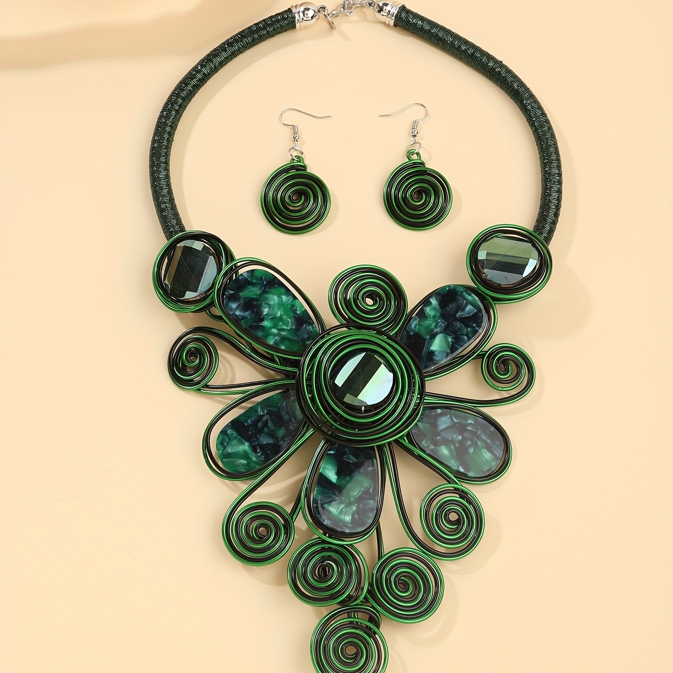 Boho Style Jewelry Set - African Bride's Wedding Jewelry