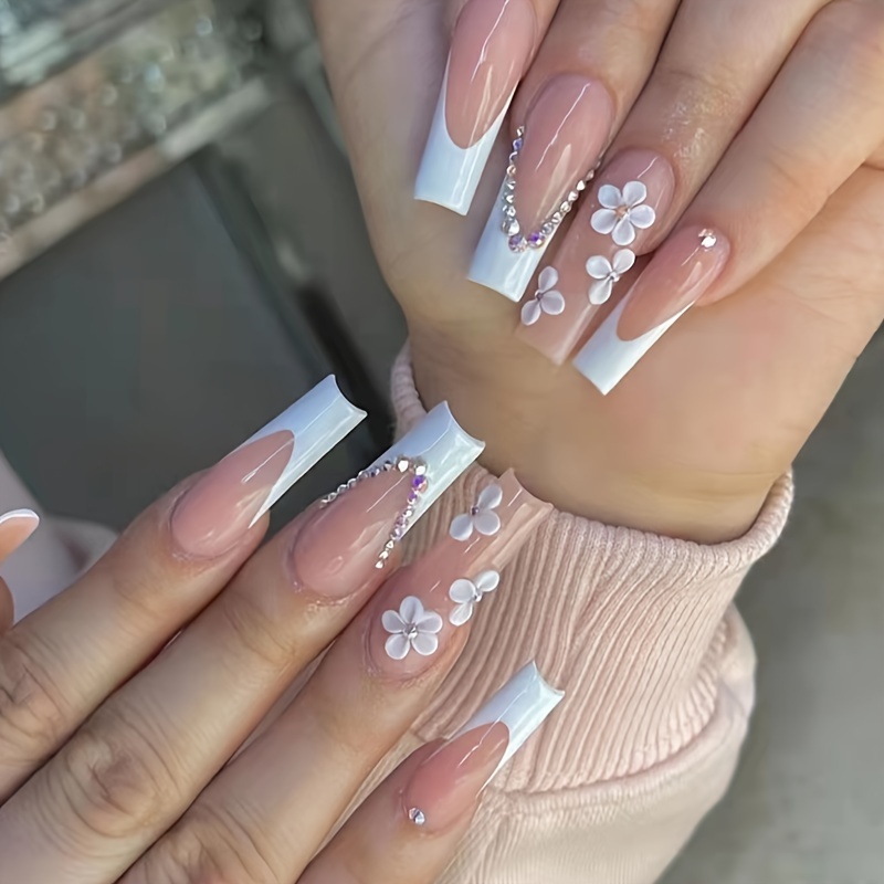 Nail art con perlas: Las ideas más chic para tus uñas [FOTOS]  Uñas  acrílicas para boda, Uñas de perlas, Manicura con perlas