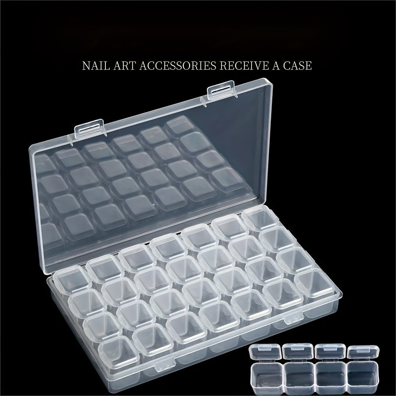 Manicure Tools 28 Grid Box Storage Box Nail Box