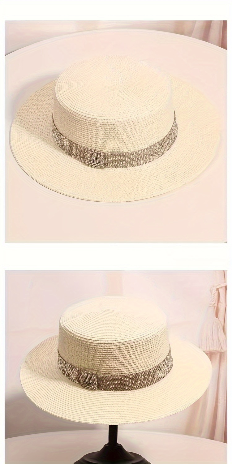 Petite Cabell Rhinestone Rolled Brim Hat | Stylish Summer Hats for Women