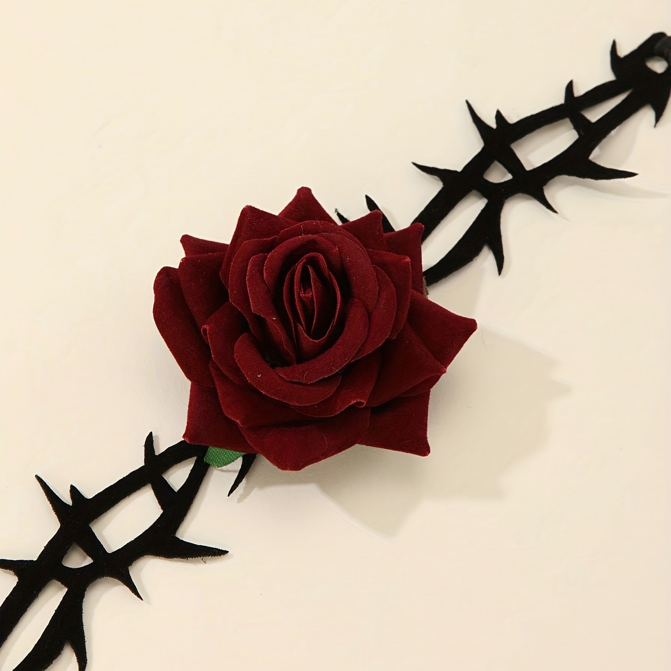 Rose Pendant Choker Goth Necklace • Aesthetic Clothes Shop