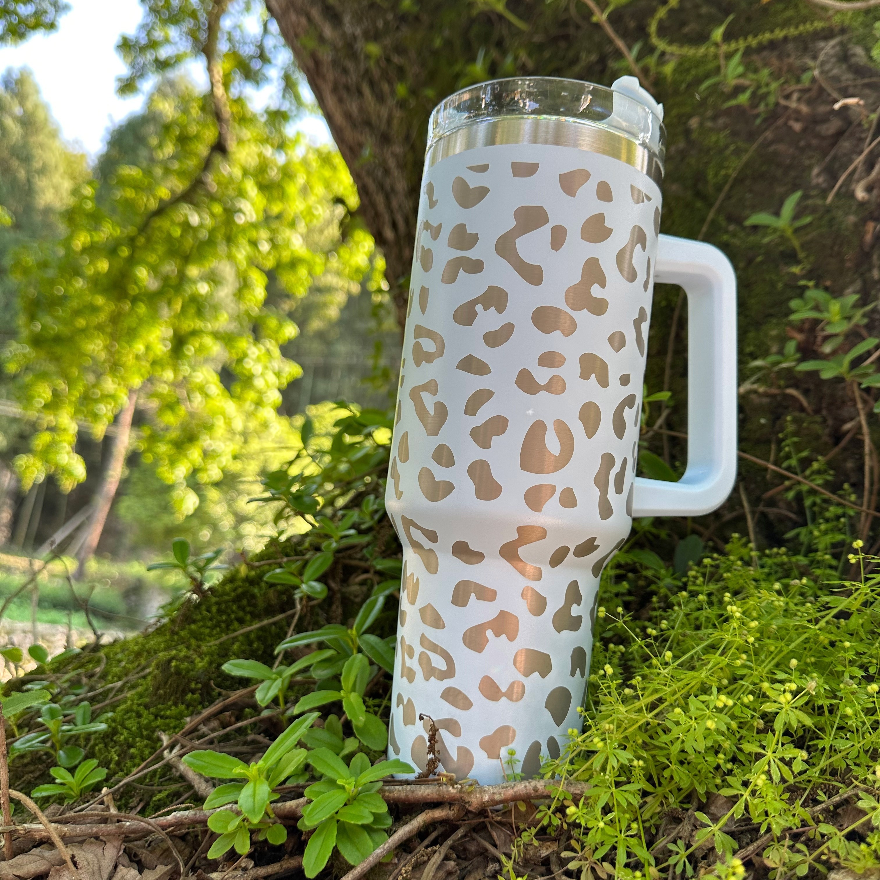 Leopard Pattern Coffee Mugs: Leakproof, Insulated, Portable & Perfect For  Outdoor Sports & Fitness! - Temu