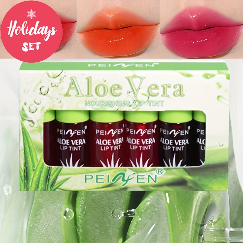 

6 couleurs de brillant à lèvres pailleté hydratant - Gloss à lèvres rose séduisant, rouge à lèvres liquide pour les cadeaux de la Saint-Valentin des filles