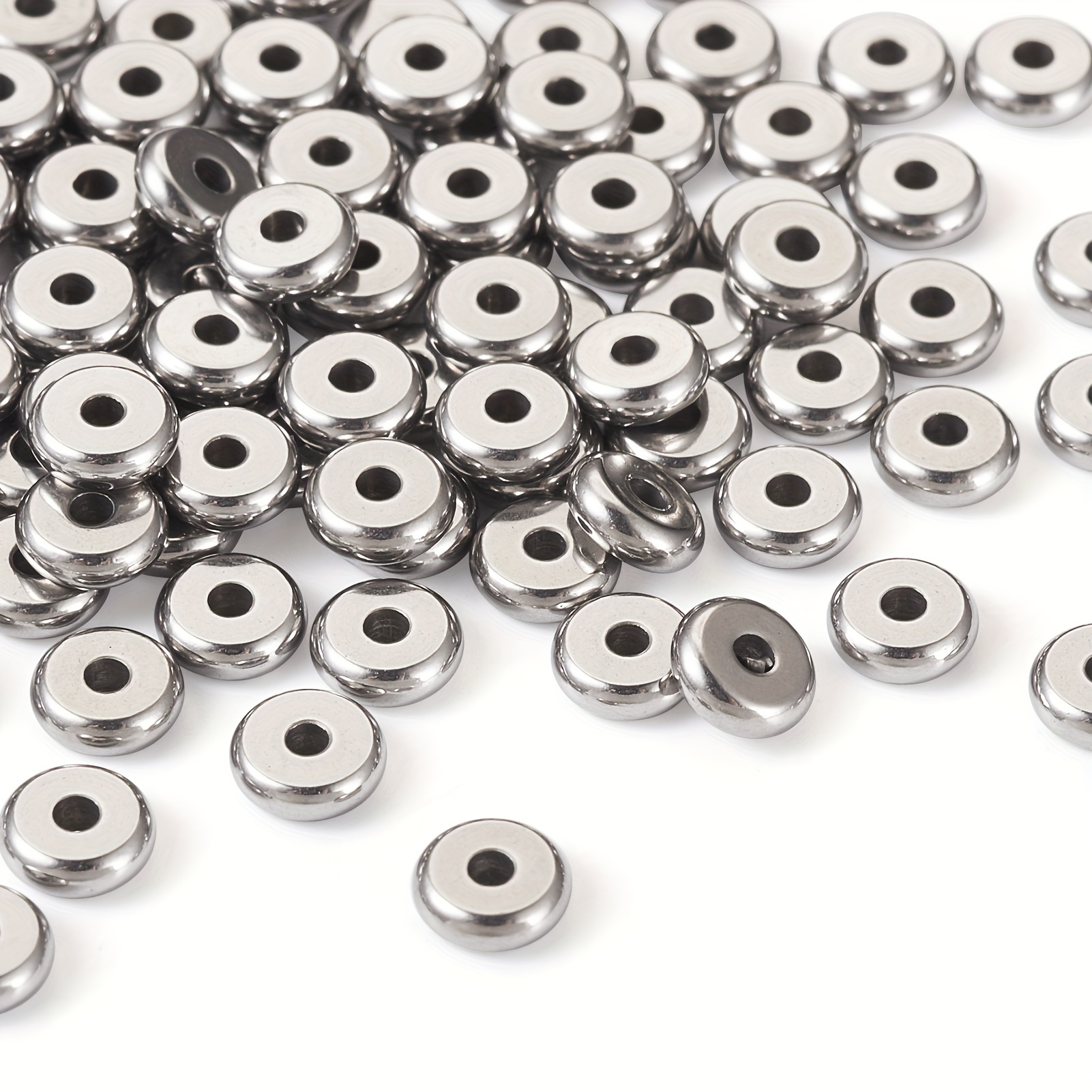 

100pcs 6mm Steel For Making - For Bracelets, Necklaces &