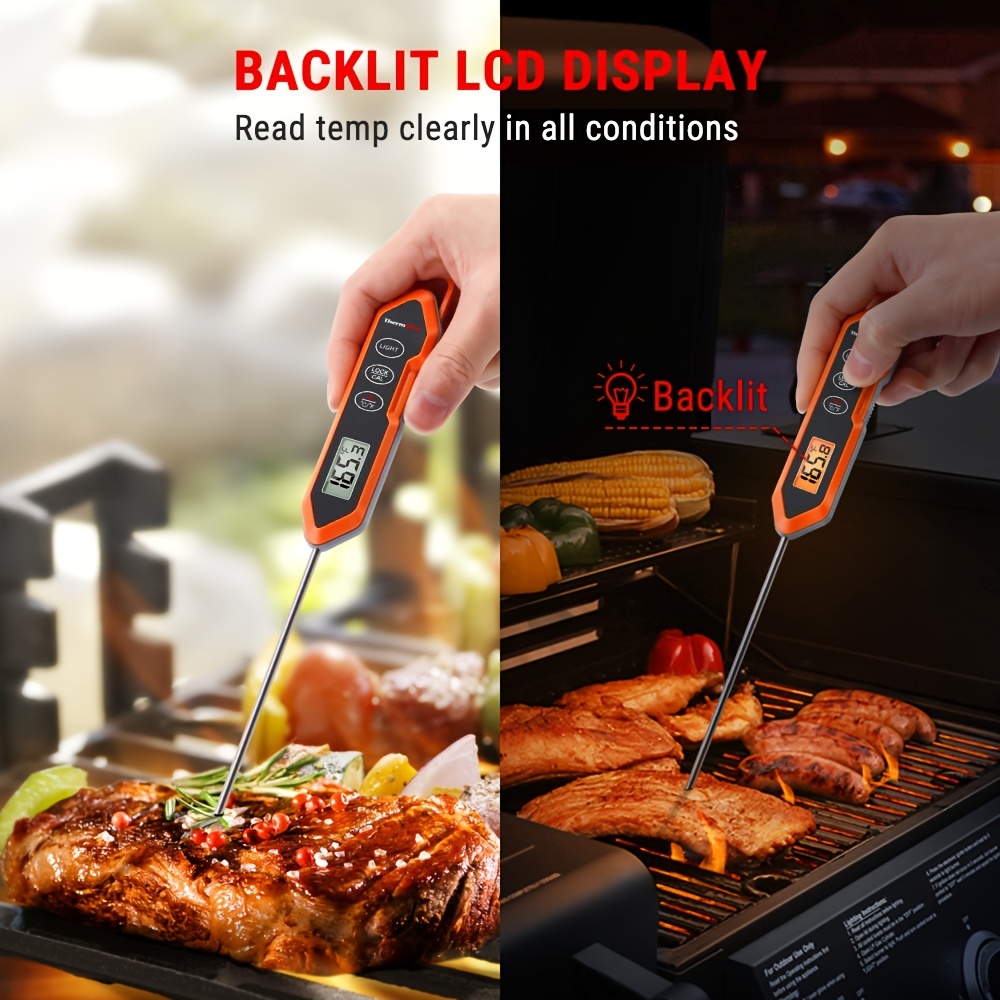 Tp-03b Instant Read Digital Meat Thermometer With Backlight And