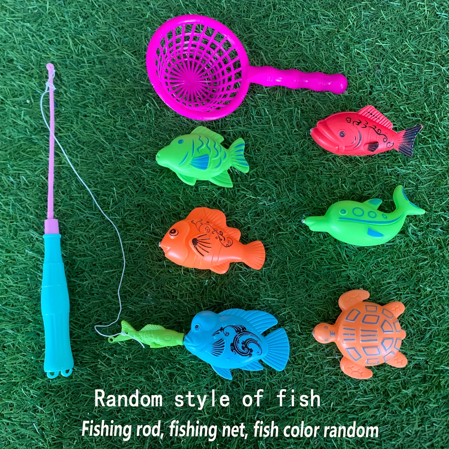 Magnetic Fishing Toys Game For Kids, Fishing Toy, Water Table Bathtub  Kiddie Party Toy With Pole Rod Net Plastic Floating Fish Toddler Color  Ocean Sea