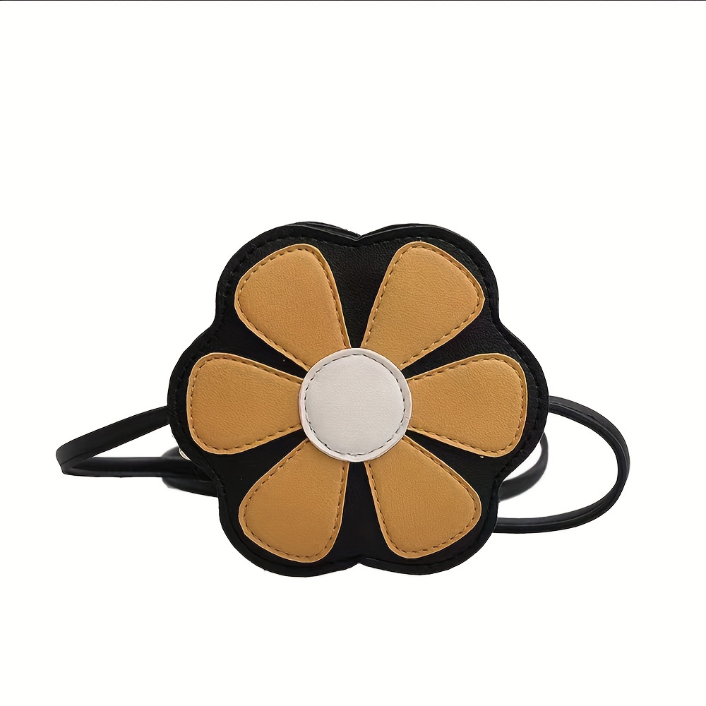 Small Crossbody Bag Flower Round Purse Wallet Mini Shoulder Bag