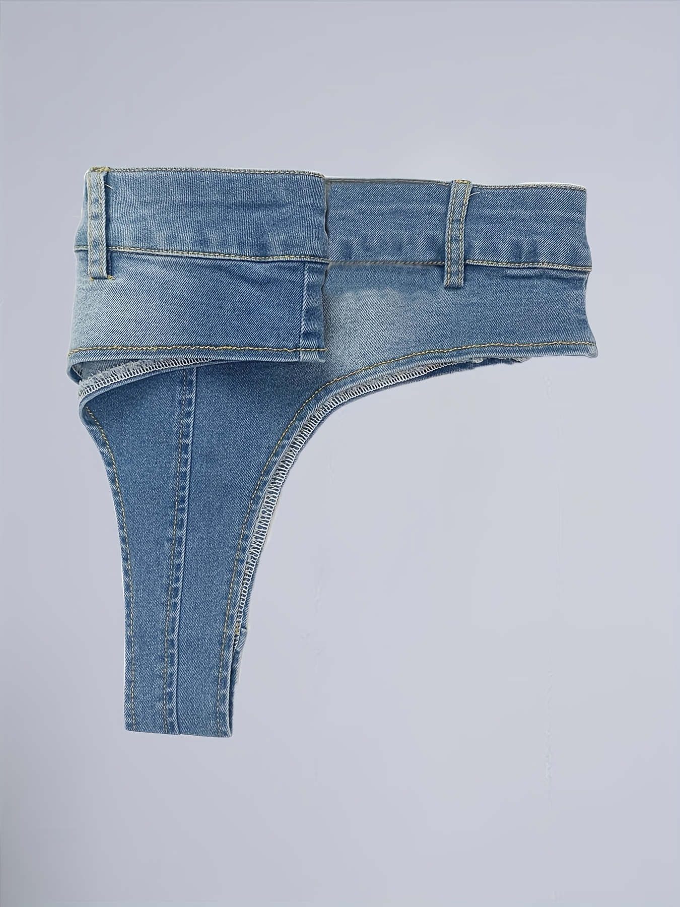 Women High Waist Denim Shorts Hot Pants Button Jeans Trousers