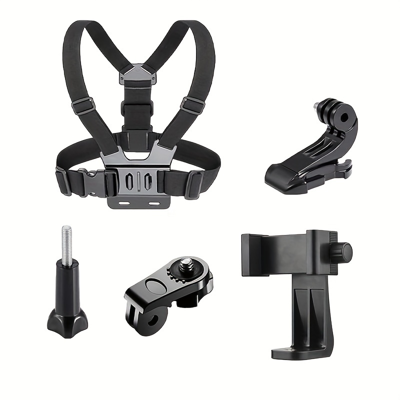 Support universel de sangle de harnais de poitrine de téléphone portable,  clip de téléphone portable vidéo POV de smartphone extérieur, support de  sangle de poitrine de support de téléphone portable - Temu