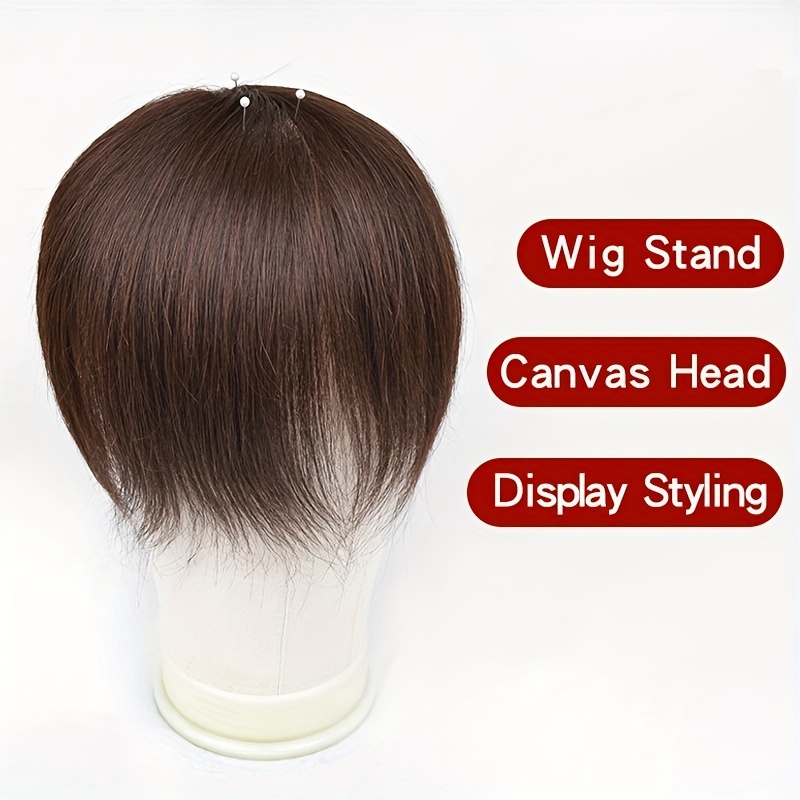 Canvas Head For Wigs Canvas Block Head Salon Styling Head - Temu
