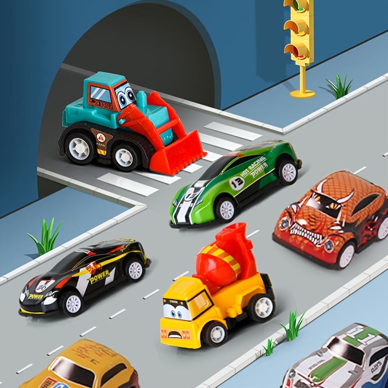 Color Vehicles For Kids  Goo Goo Baby Play Cartoon Racing Car