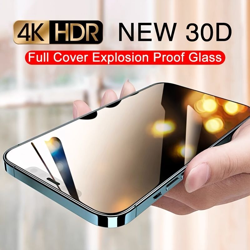 3pcs 30d full cover protective glass on for iphone 13 12 11 14 pro max x xr screen protector iphone 6 7 8 14 plus tempered glass film 0
