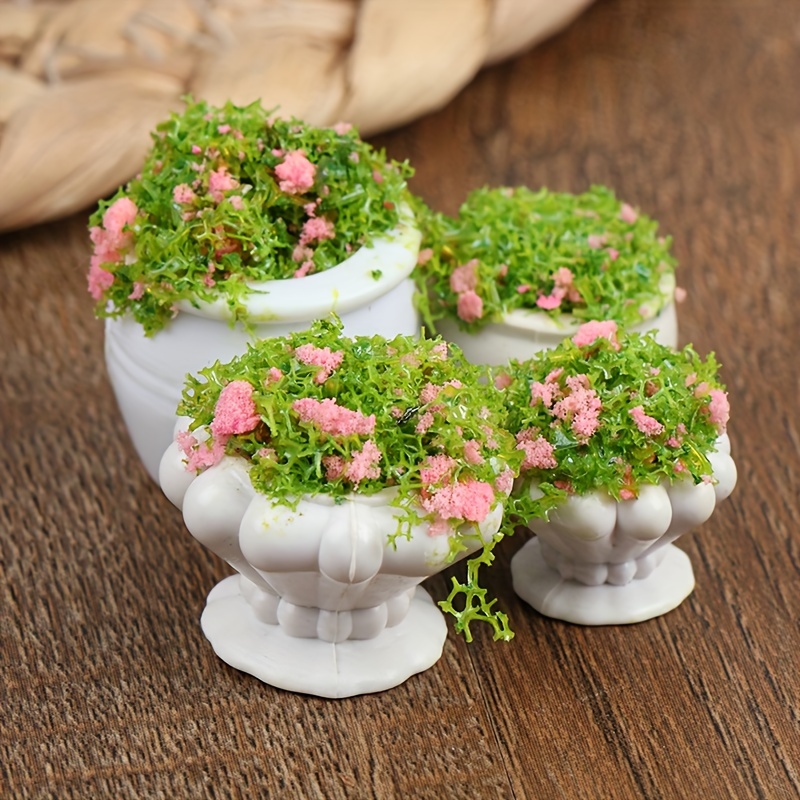 Maison de poupée 1:12, Pot de plantes en Pot de fleurs miniatures, bonsaï,  accessoires de
