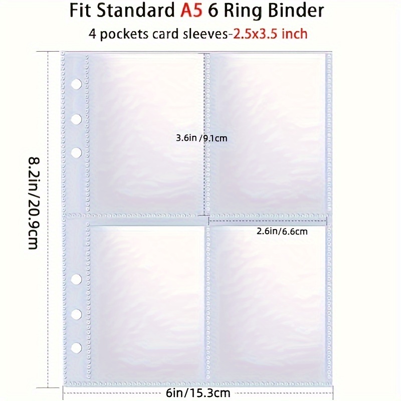 25pcs a5 binder photo card holders 200 pockets - Temu Belgium