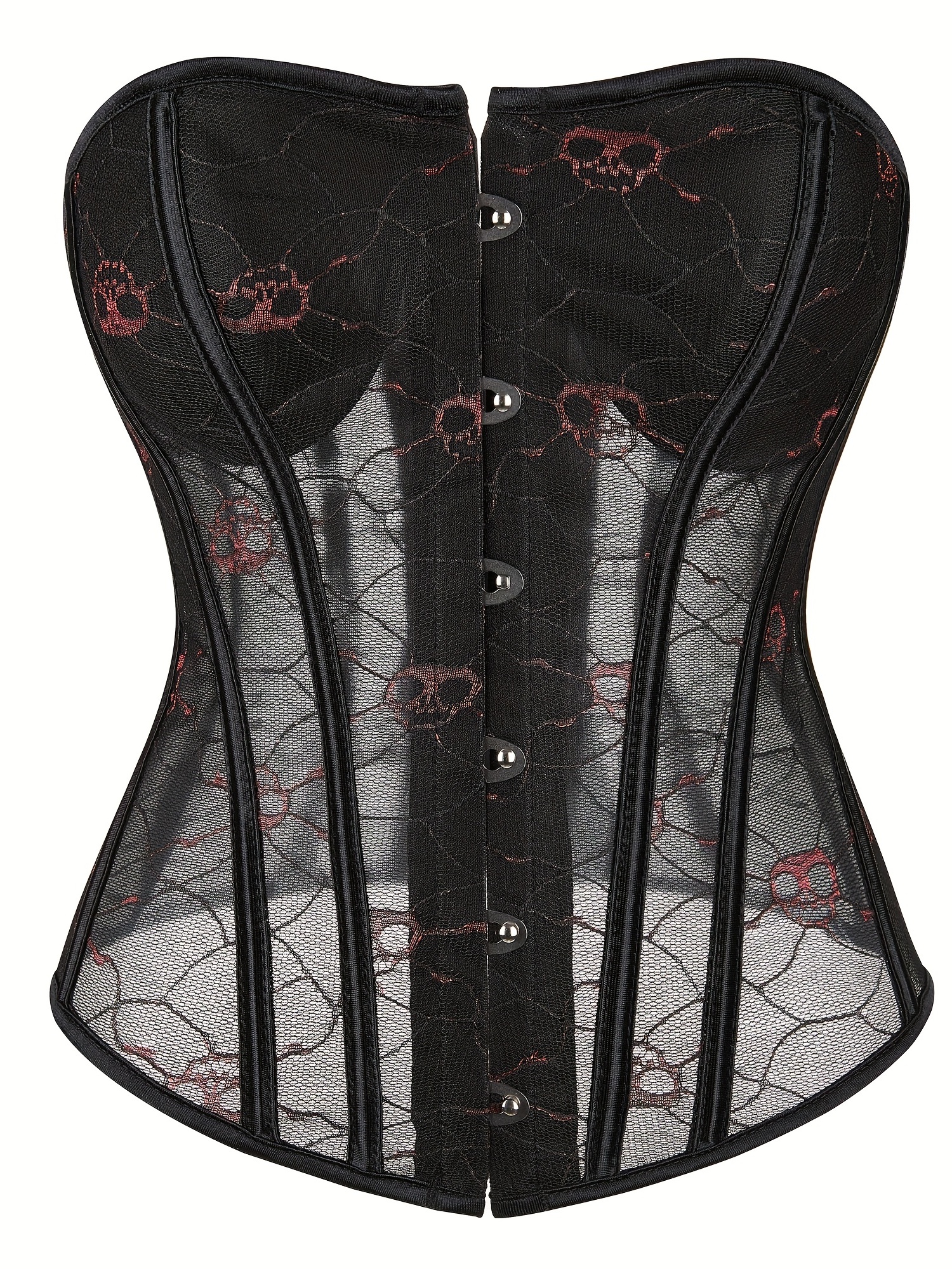 How to Sew a Transparent Corset with Mesh 