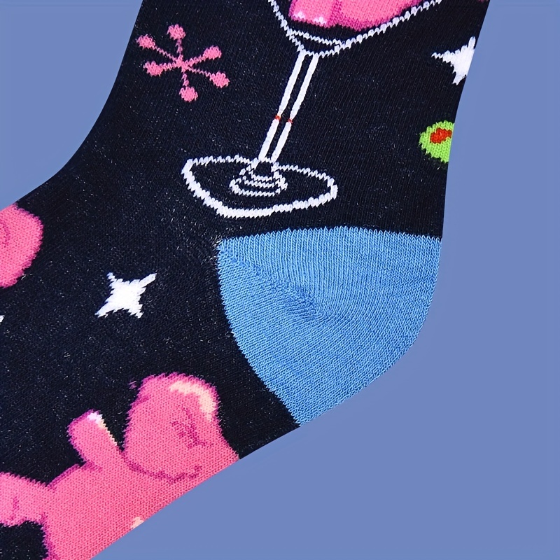 Women's Crew Socks | Gymnastics Cool Sports Novelty Socks | 2 Pair