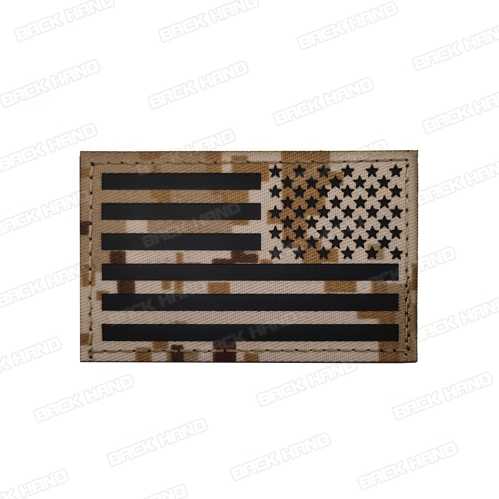 Buy Wholesale China Superior Quality Reflective Ir Army Usa Flag 3d Square  Hook And Loop Us American Flag Patches & Reflective Ir Patches at USD 0.6