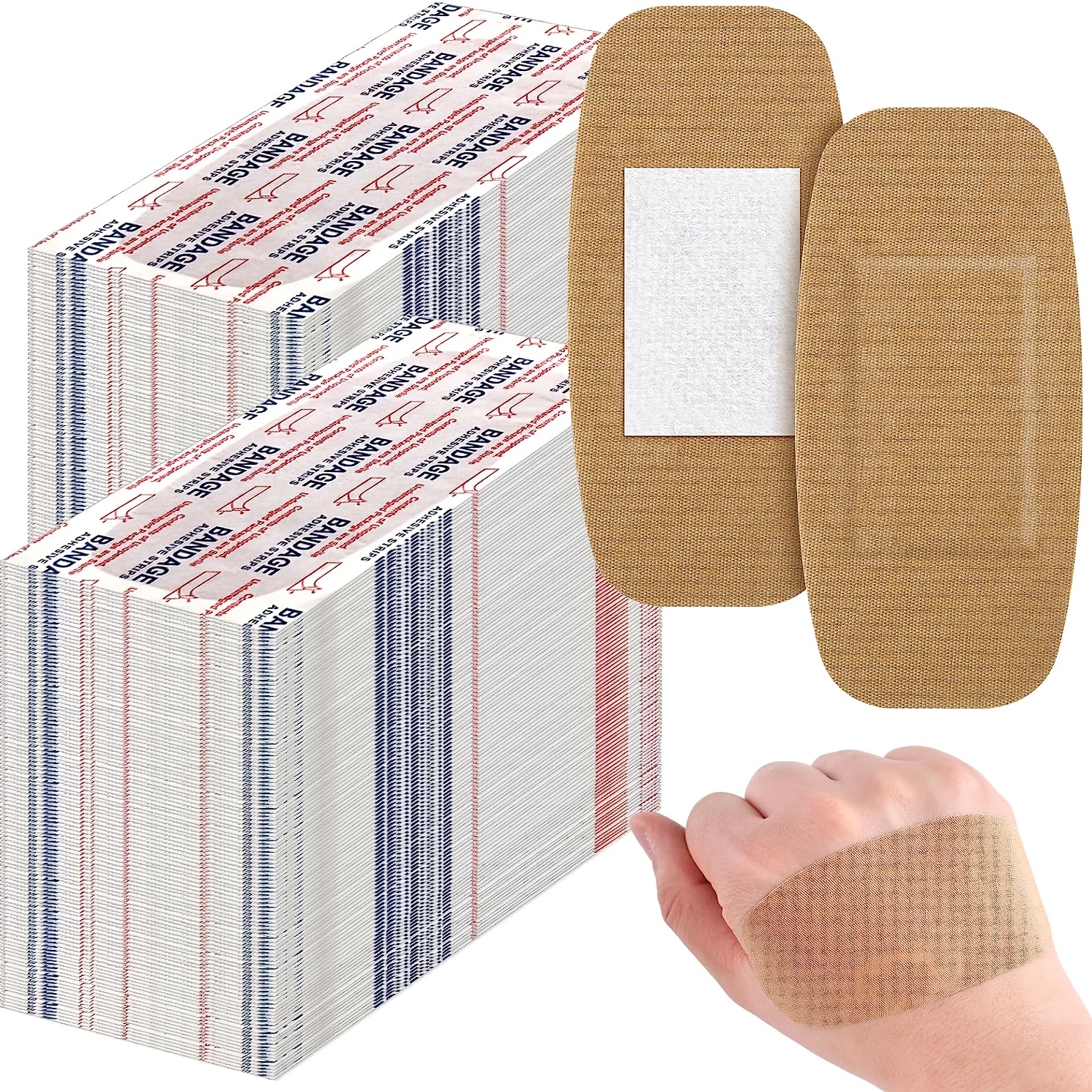 Adhesive Bandage Fabric Patch 2x4