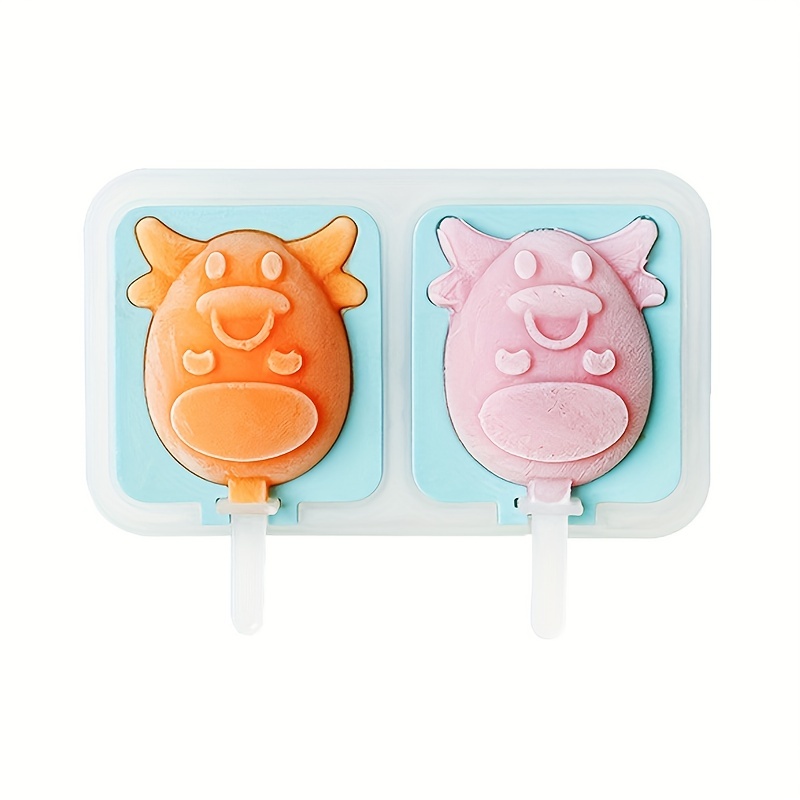 Popsicles Molds,Homemade Silicone Popsicle Mold Ice Pop Molds for kids,  Food Grade Frozen Popsicle Maker ice cream mold BPA Free (Blue)