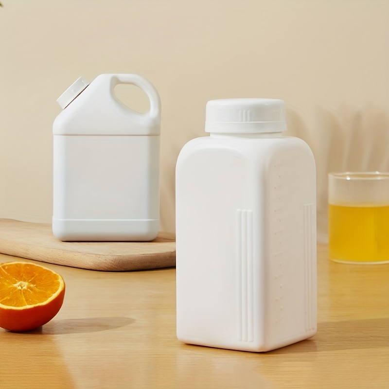 1pc Liquid Storage Bottle 16.91oz 33.81oz Juice Beverage Storage Container,  Refrigerator Cooling Kettle Milk Sub-package Sealed Jar For Bar, Pub, Clu