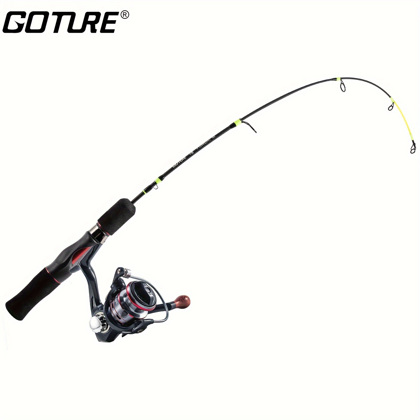 Goture Ice Fishing Reel & Rod Combo, Including 68.58cm/27'' Lightweight  Fishing Rod, 5.2:1 Gear Ratio Spinning Reel, Fishing Tackle For Winter  Fishing