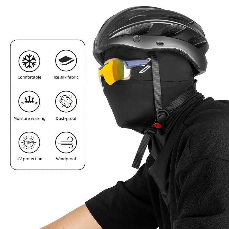 Bufanda para la cabeza, máscara para la cabeza, máscara para motocicleta,  cubierta para la cabeza de seda helada, máscara para montar, protector  solar – Los mejores productos en la tienda online Joom