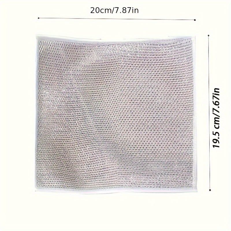 20cm Steel Wire Dishcloths Double-layer non-scratch Iron Wire