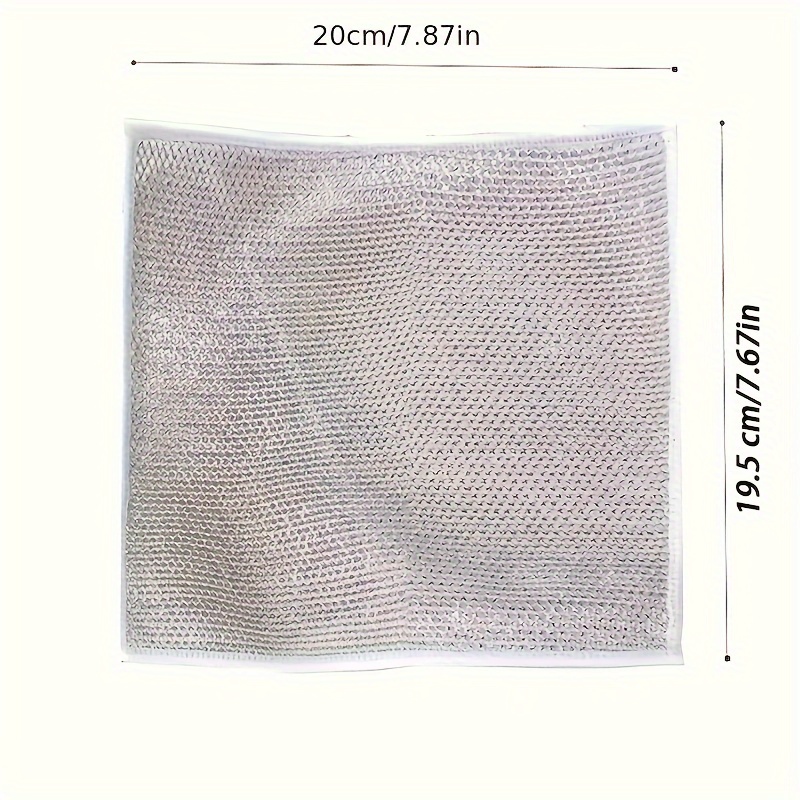 Metal Wire Dishcloths Reusable Non Stick Oil Cleaning Rag Strong And  Wear-resistant Cleaning Cloth Kitchen