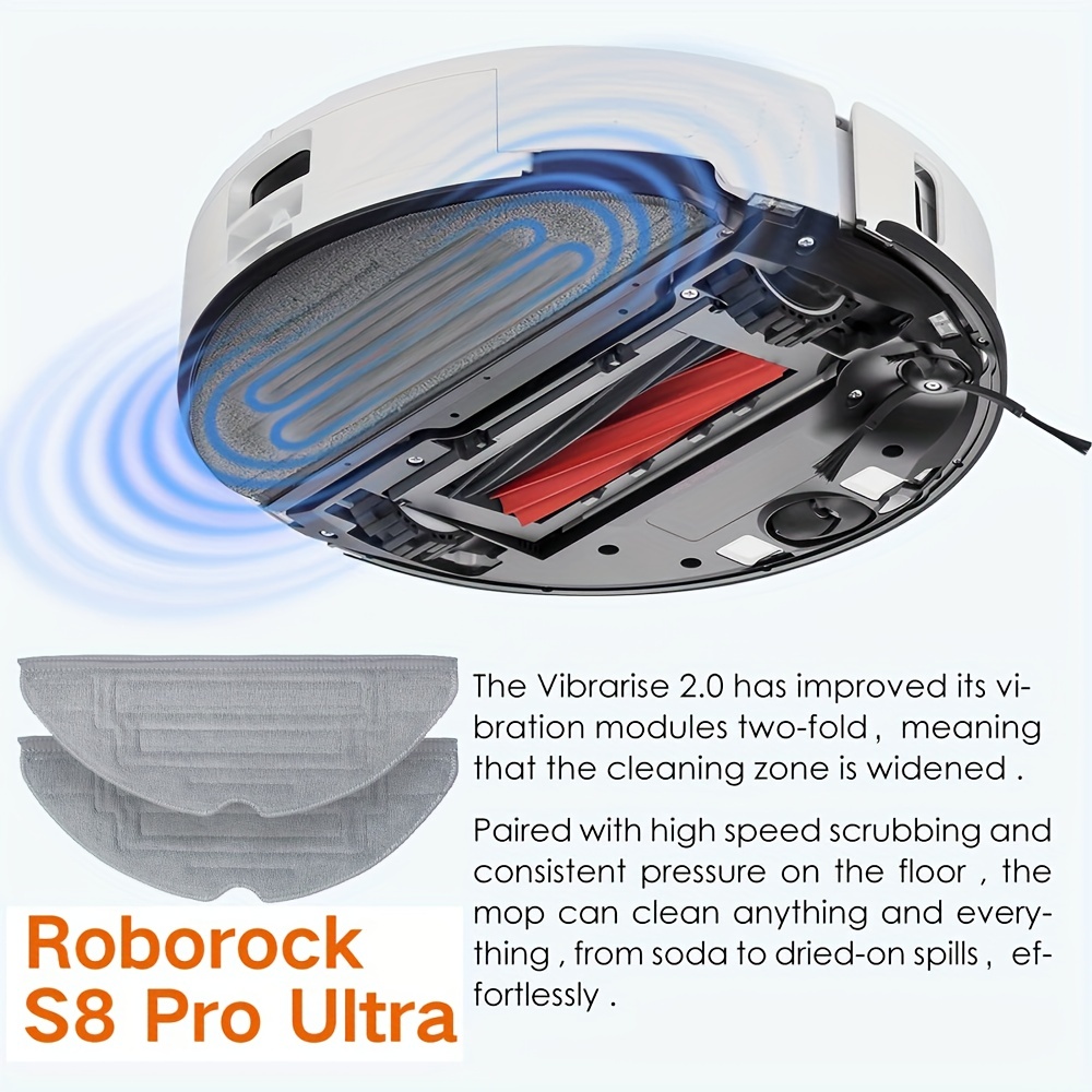 7€ sur Roborock 3PCS Sacs à Poussière pour Aspirateur Robot Laveur - Compatible  avec S8 Pro Ultra, S8+, S7 MaxV Ultra, S7 Max Ultra, Q5+, Q7+, Q7 Max+ -  Accessoires Original pour