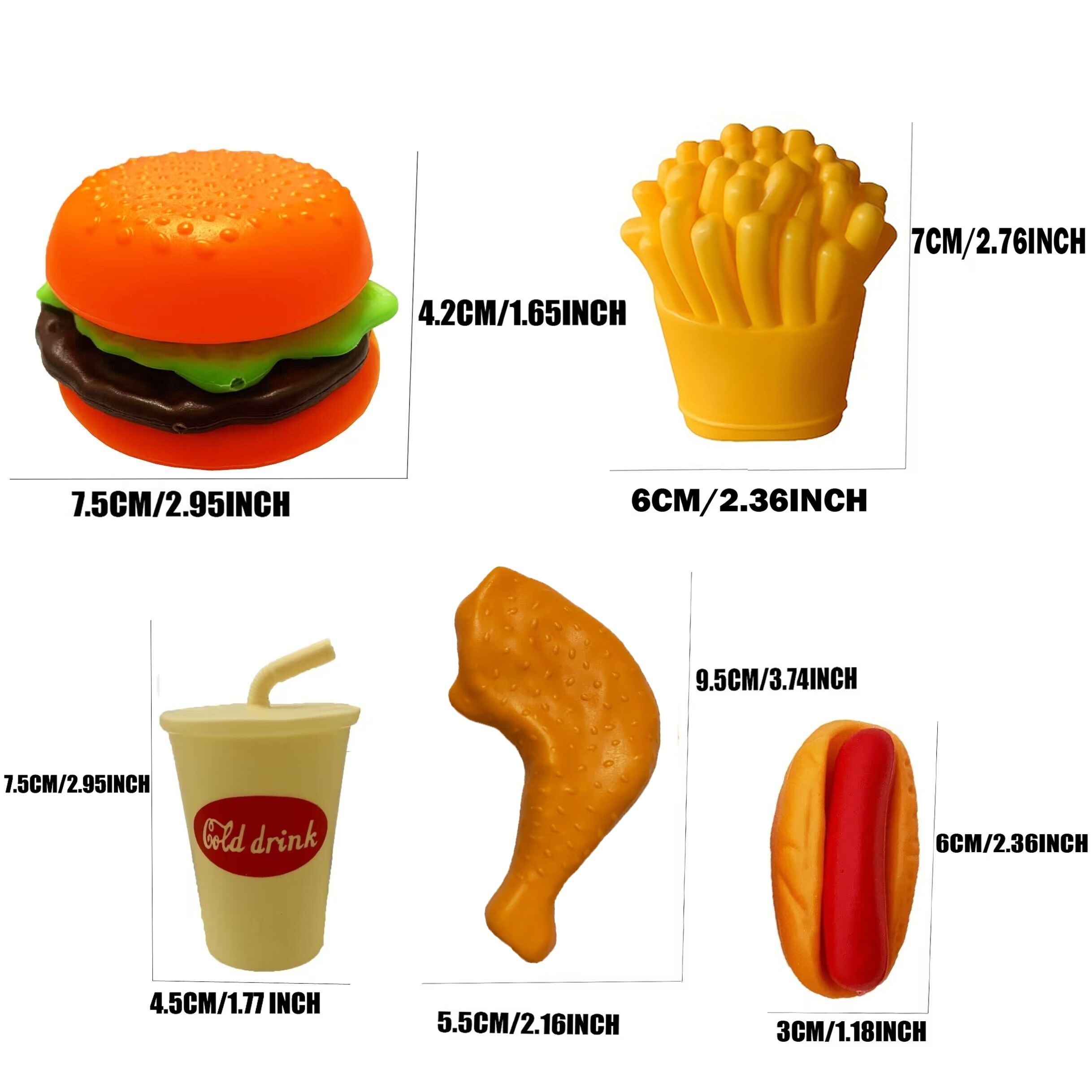 Toy hamburger best sale set