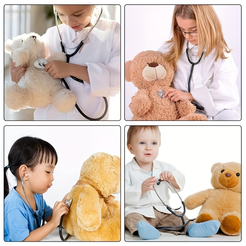 Estetoscopio de juguete médico para niños, juego de rol de