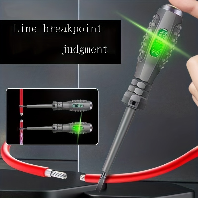 

Versatile Electrician's Test Pen With High Torque, Color Light Indication, And Screwdriver - Rechargeable Battery Powered