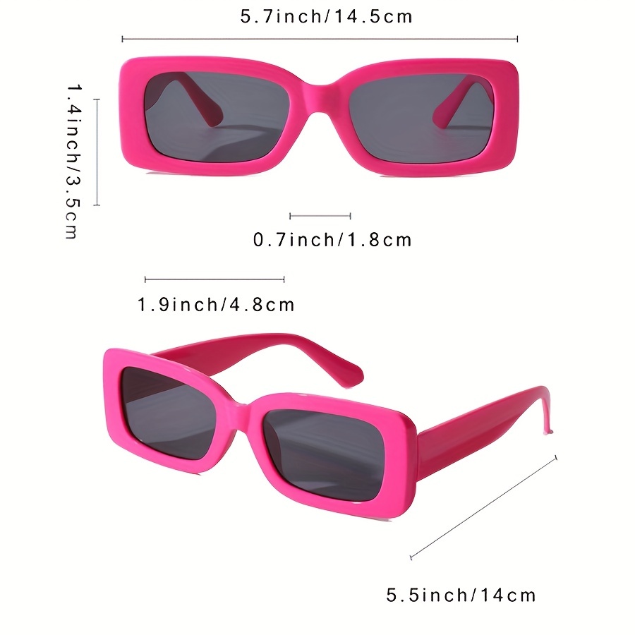 Rectangle Frame Fashion Sunglasses Women Minimalist Vintage - Temu