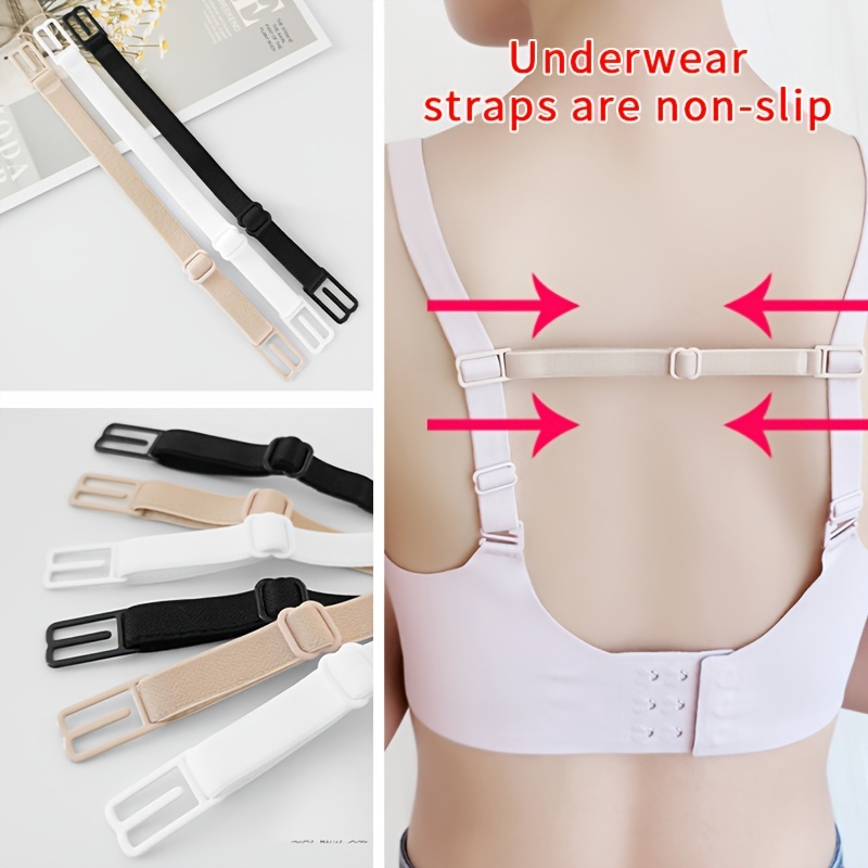 4pcs Heart Shaped Bra Strap Clips, Non-slip Buckles Conceal Bra Straps For  Braless Look, Women's Lingerie & Underwear Accessories